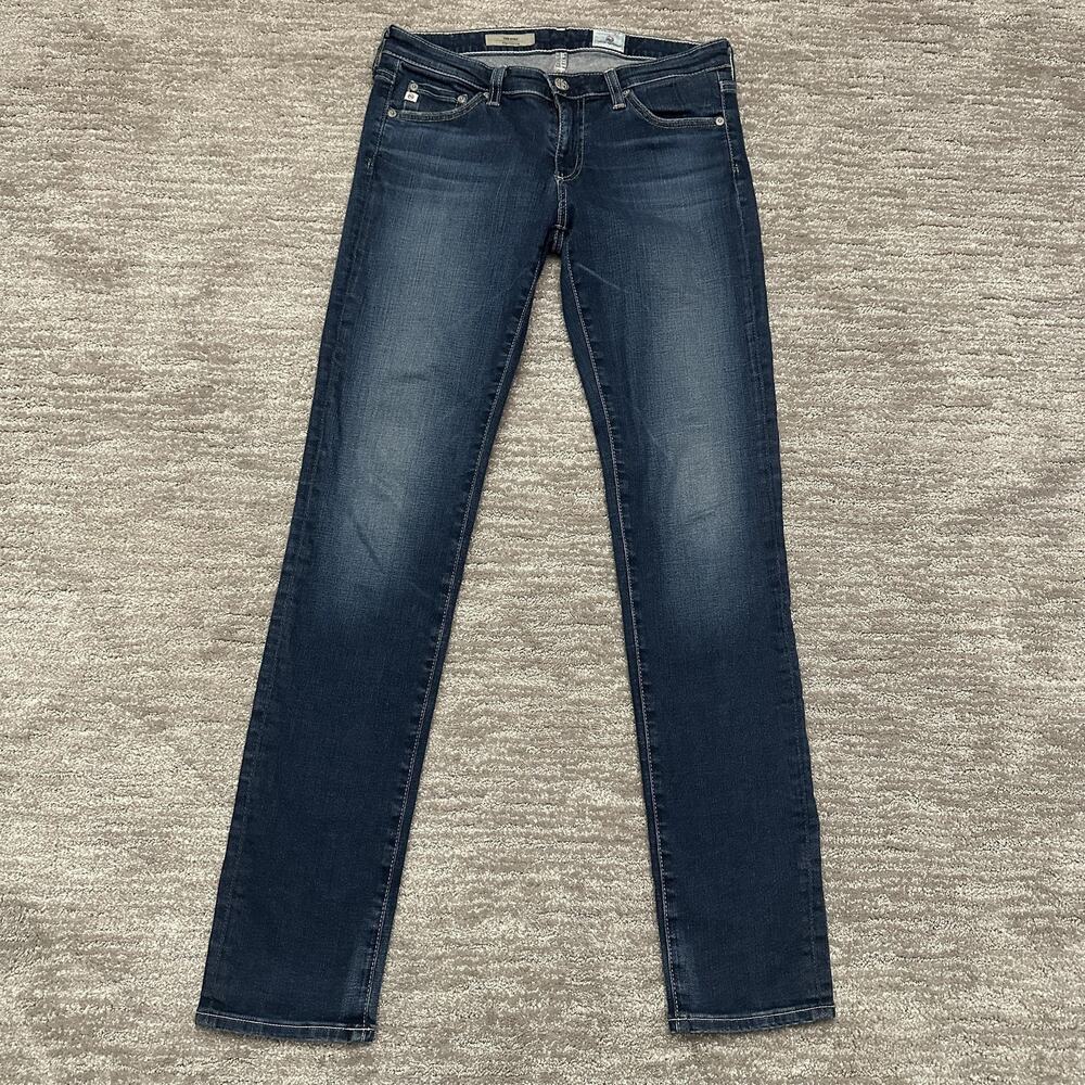 AG Adriano Goldschmied The Stilt Jeans Womens 27R Blue Cigarette Leg Stretch USA